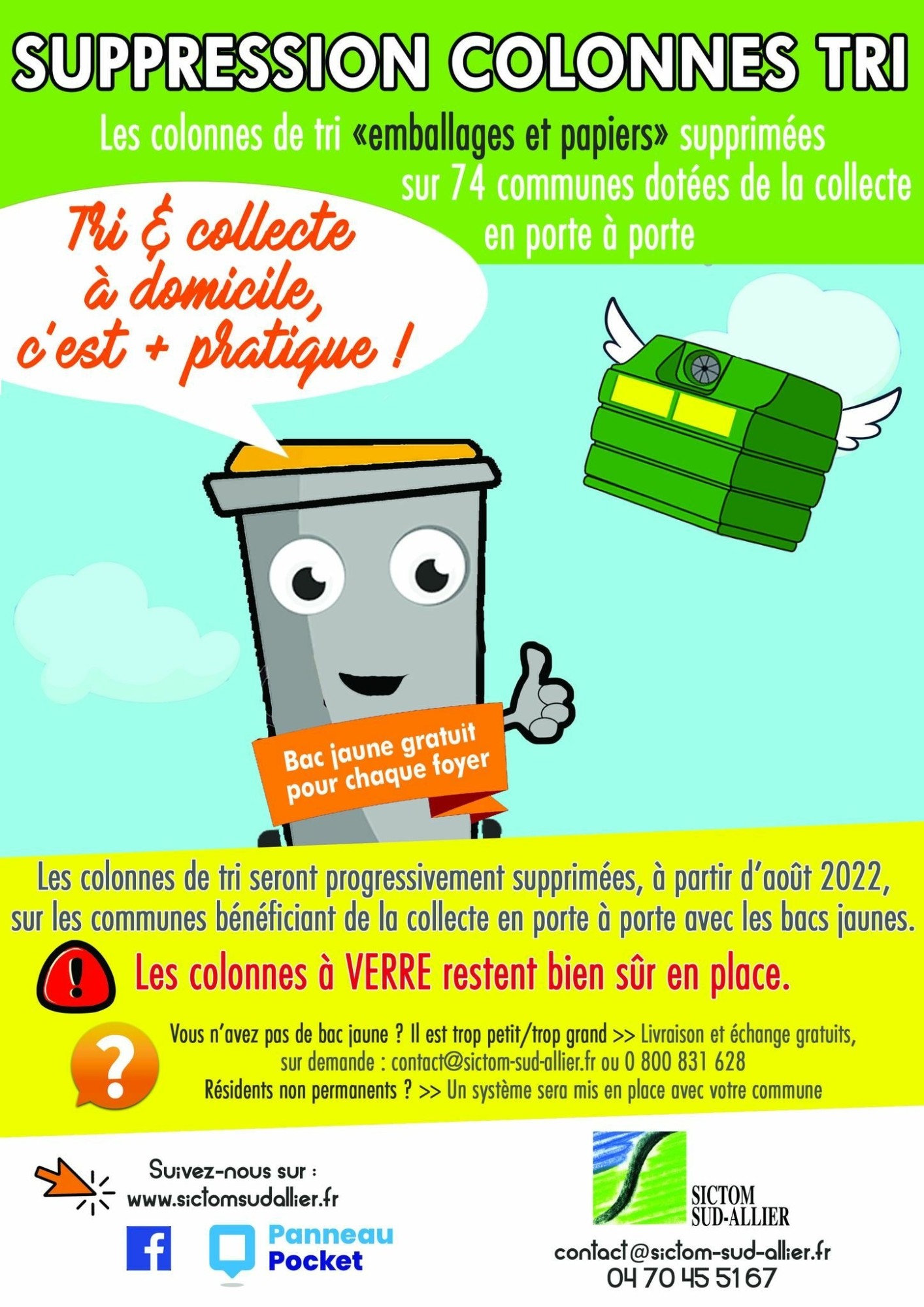 Organisation des déchets - Ville de Saint-Pourçain-sur-Sioule