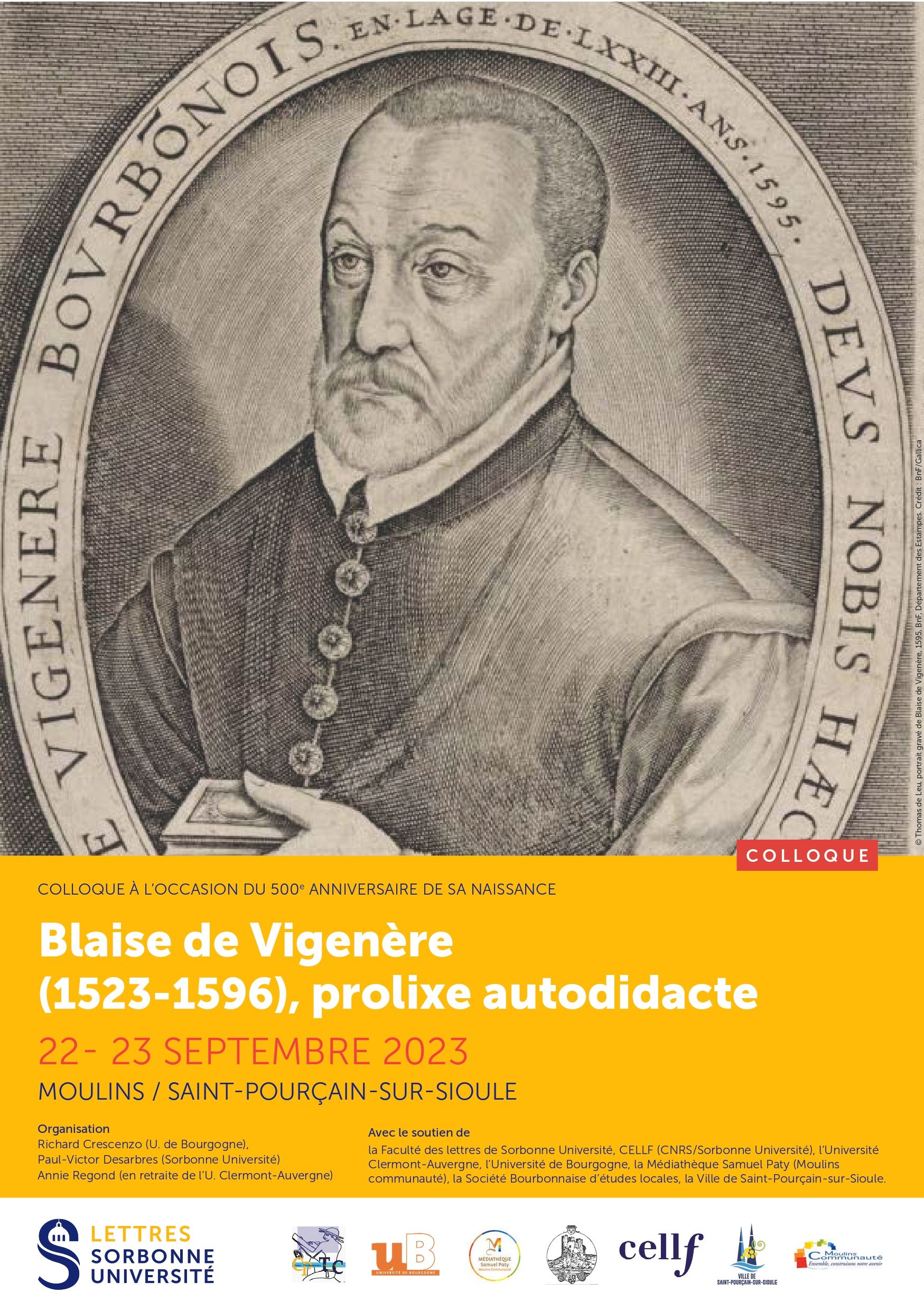 Conférence – 500 ans de Blaise de Vigenère