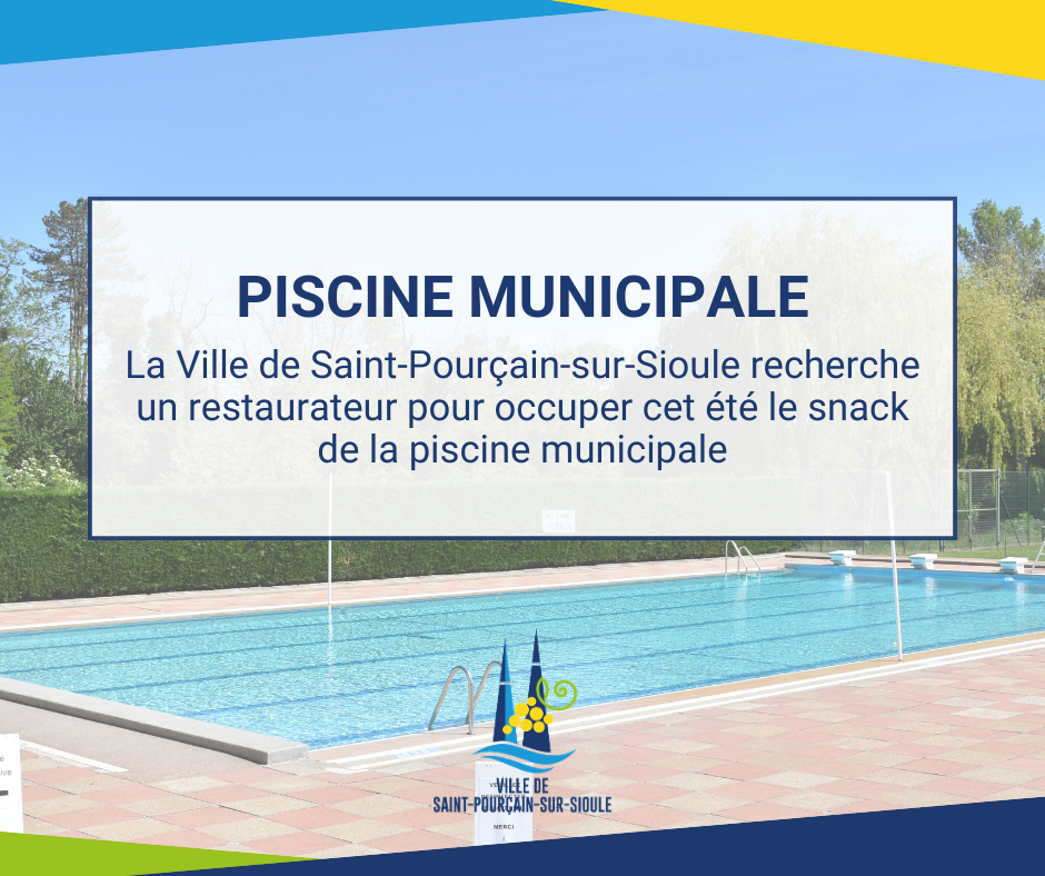 Recherche d&rsquo;un restaurateur au snack de la piscine