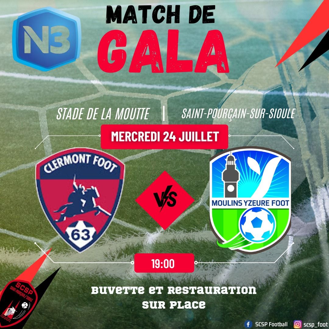 Match de Gala Clermont – Moulins-Yzeure