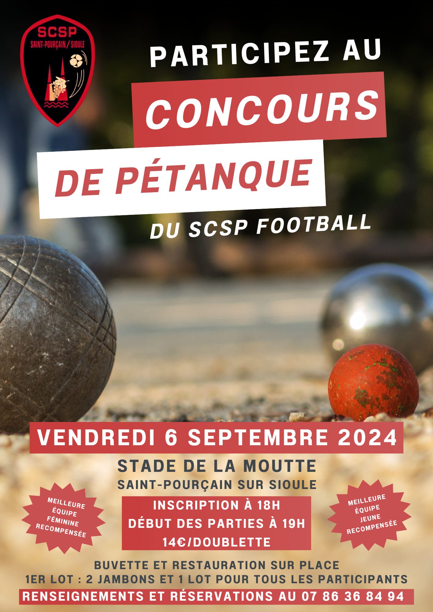 Concours de pétanque du SCSP Football