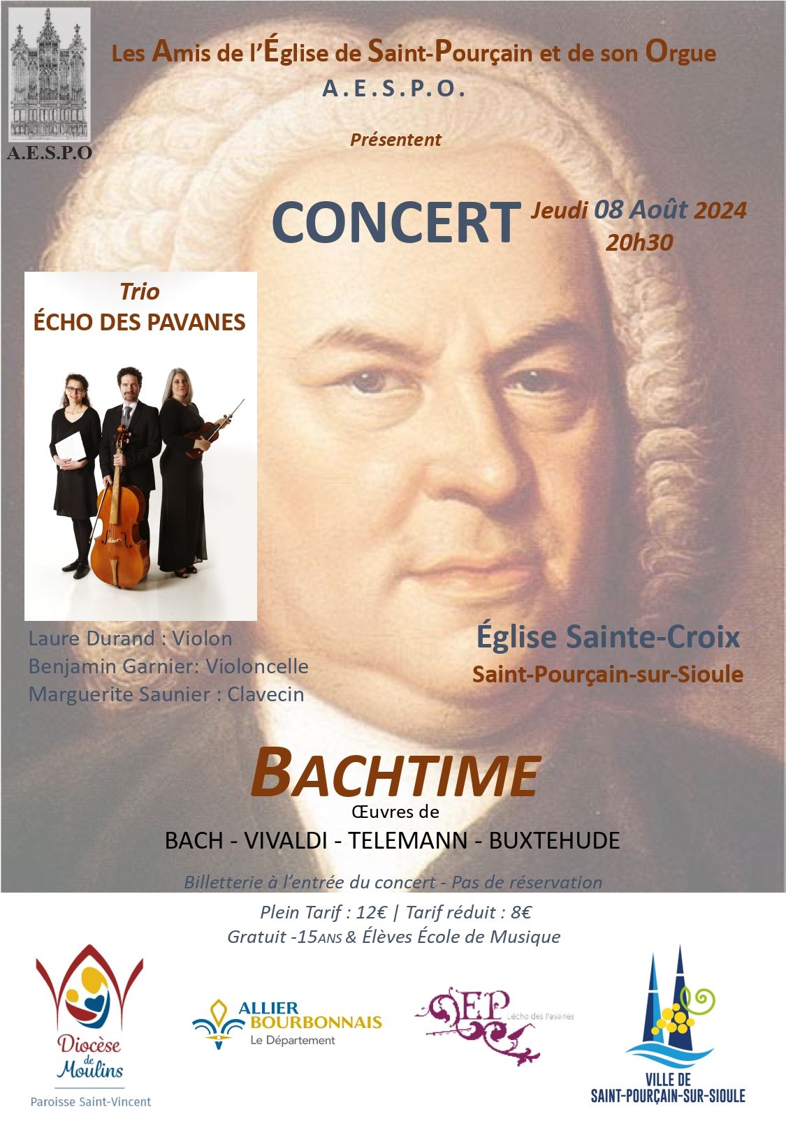 Concert « Bachtime » de l’AESPO