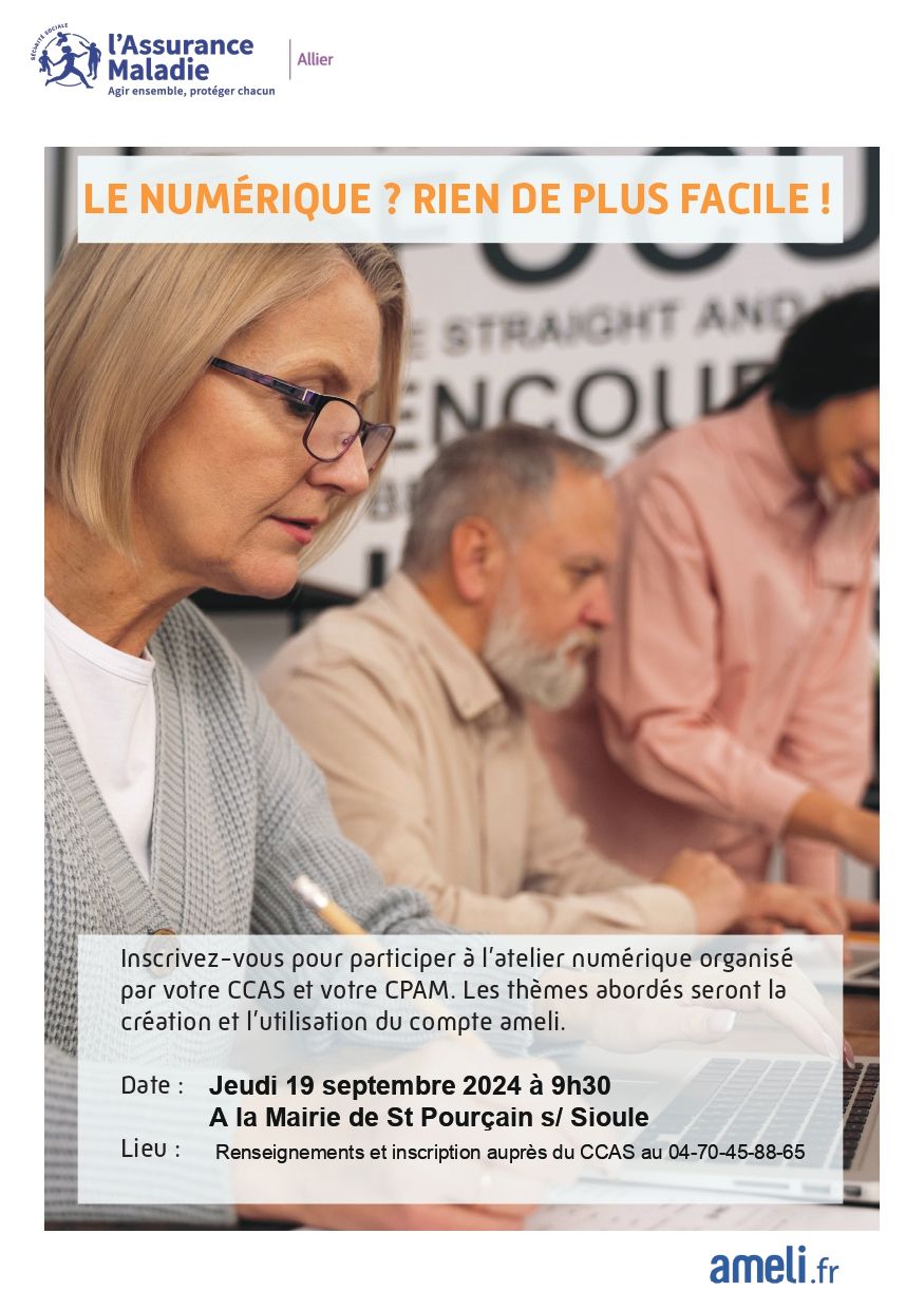 Atelier numérique de la CPAM et du CCAS