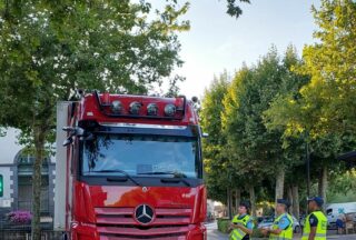 Opération « stop poids lourds » en ville