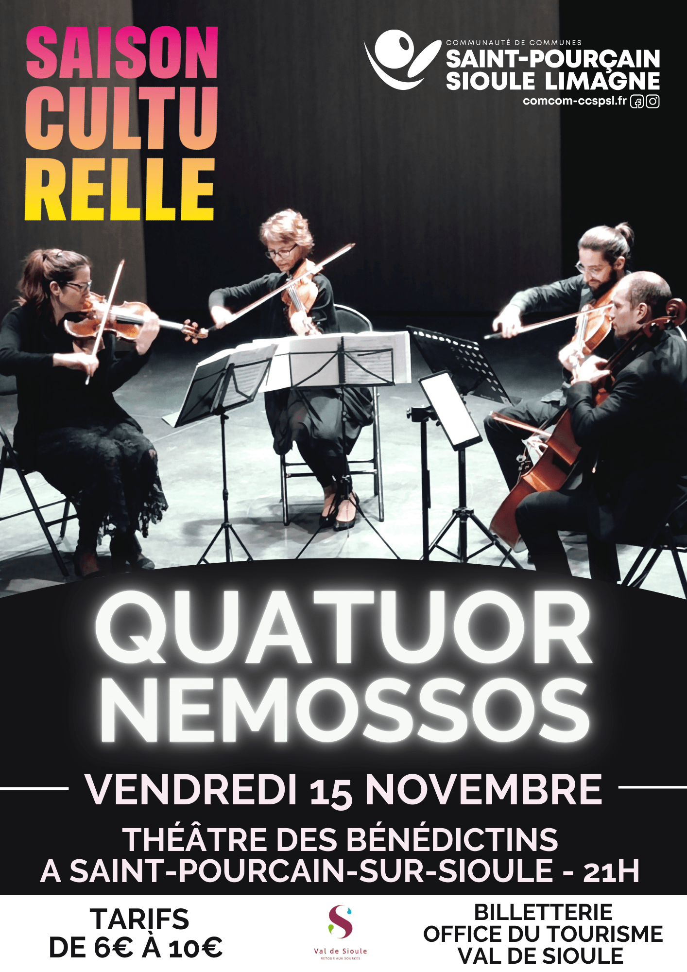 Concert « Quatuor Nemossos »