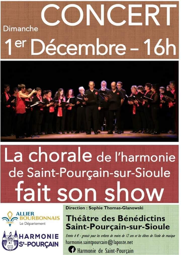 La chorale de l’Harmonie de Saint-Pourçain fait son show