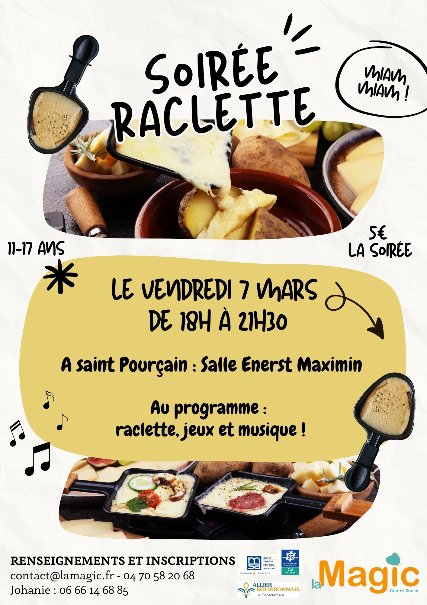 Soirée raclette de La Magic