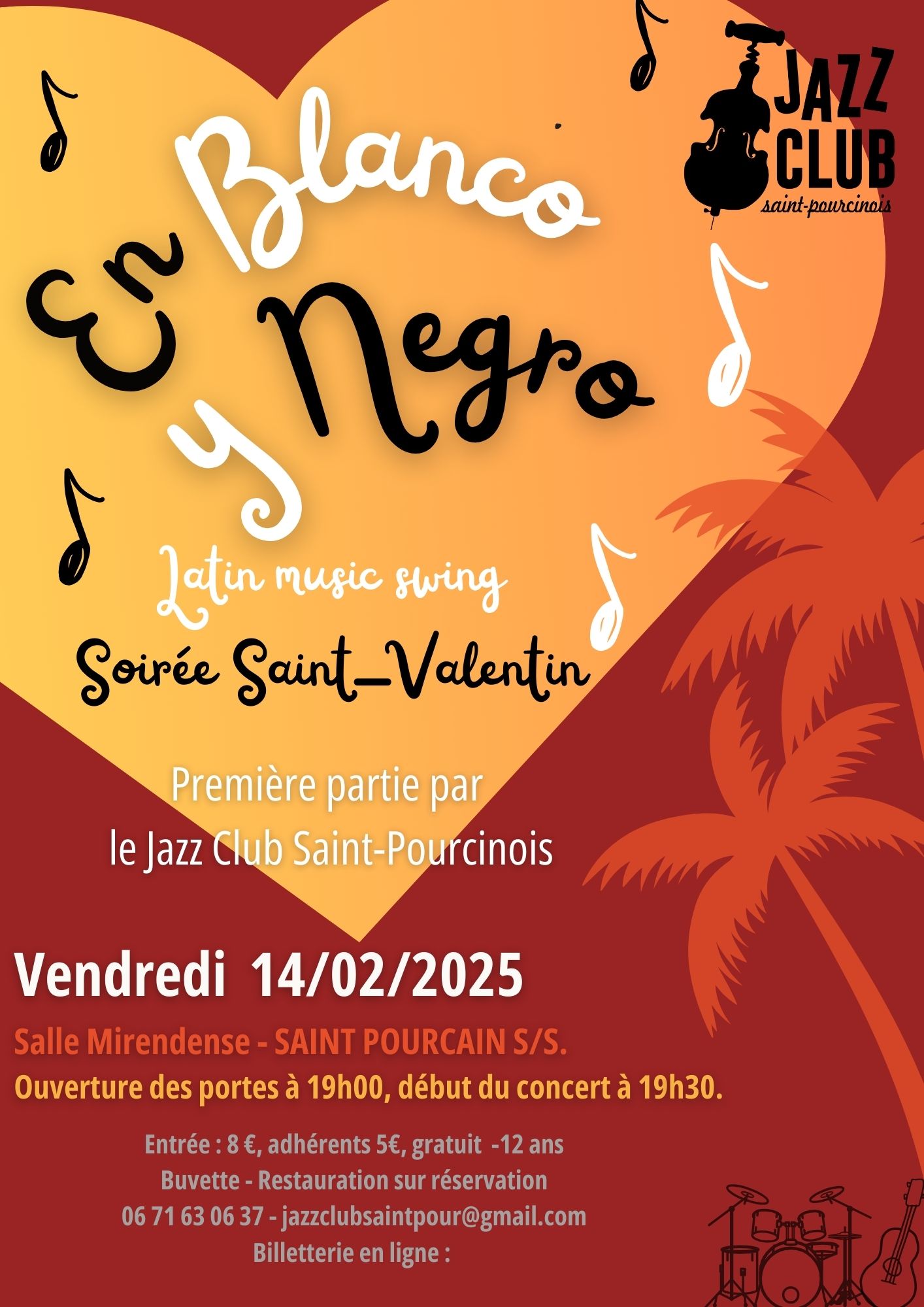 Concert « Soirée Saint-Valentin » du Jazz Club Saint-Pourcinois