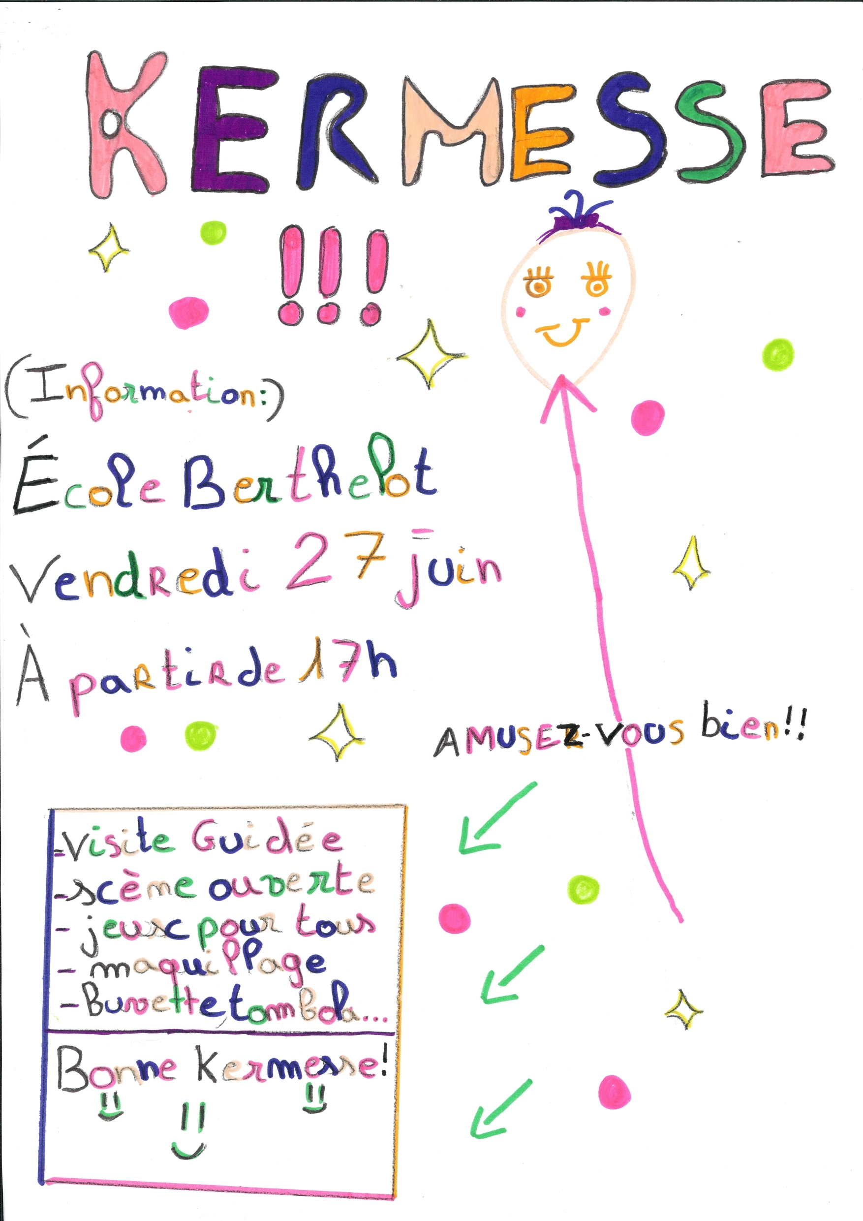 Kermesse de fin d’année de l’école Berthelot