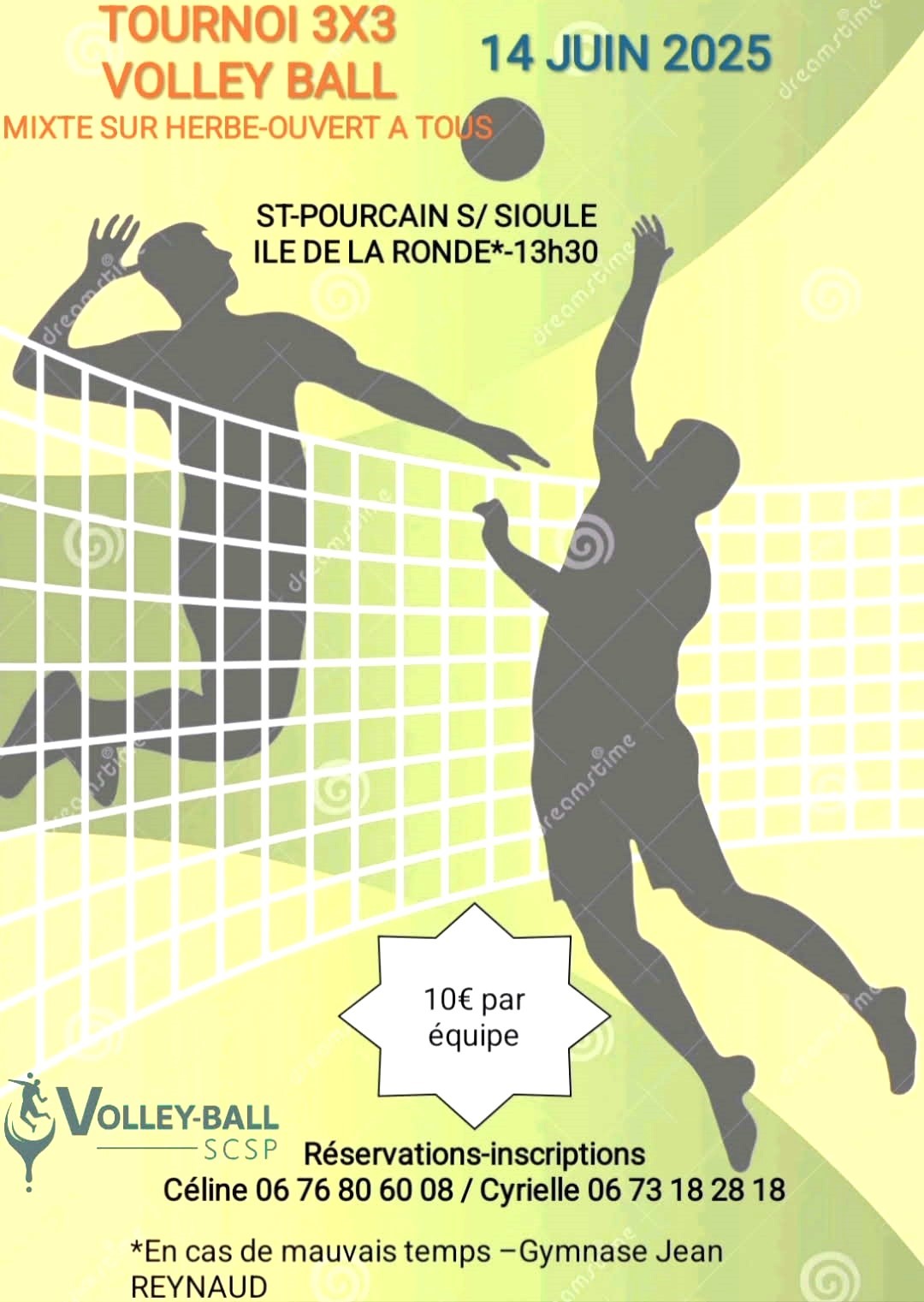 Tournoi de volley-ball 3×3 du SCSP Volley-Ball