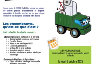 Collecte des encombrants et épaves par le SICTOM Sud-Allier