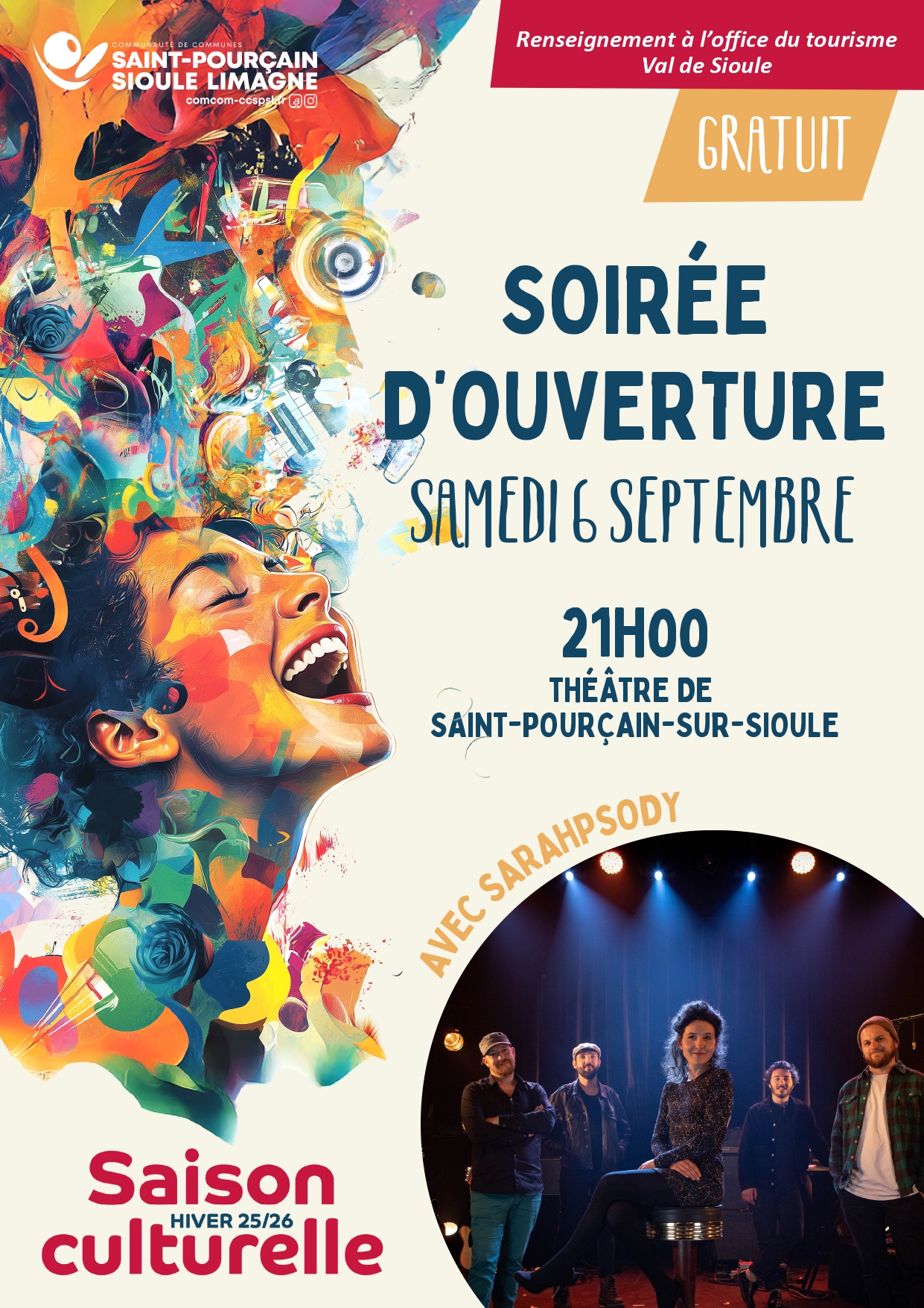 Soirée d’ouverture de la saison culturelle 2025/2026