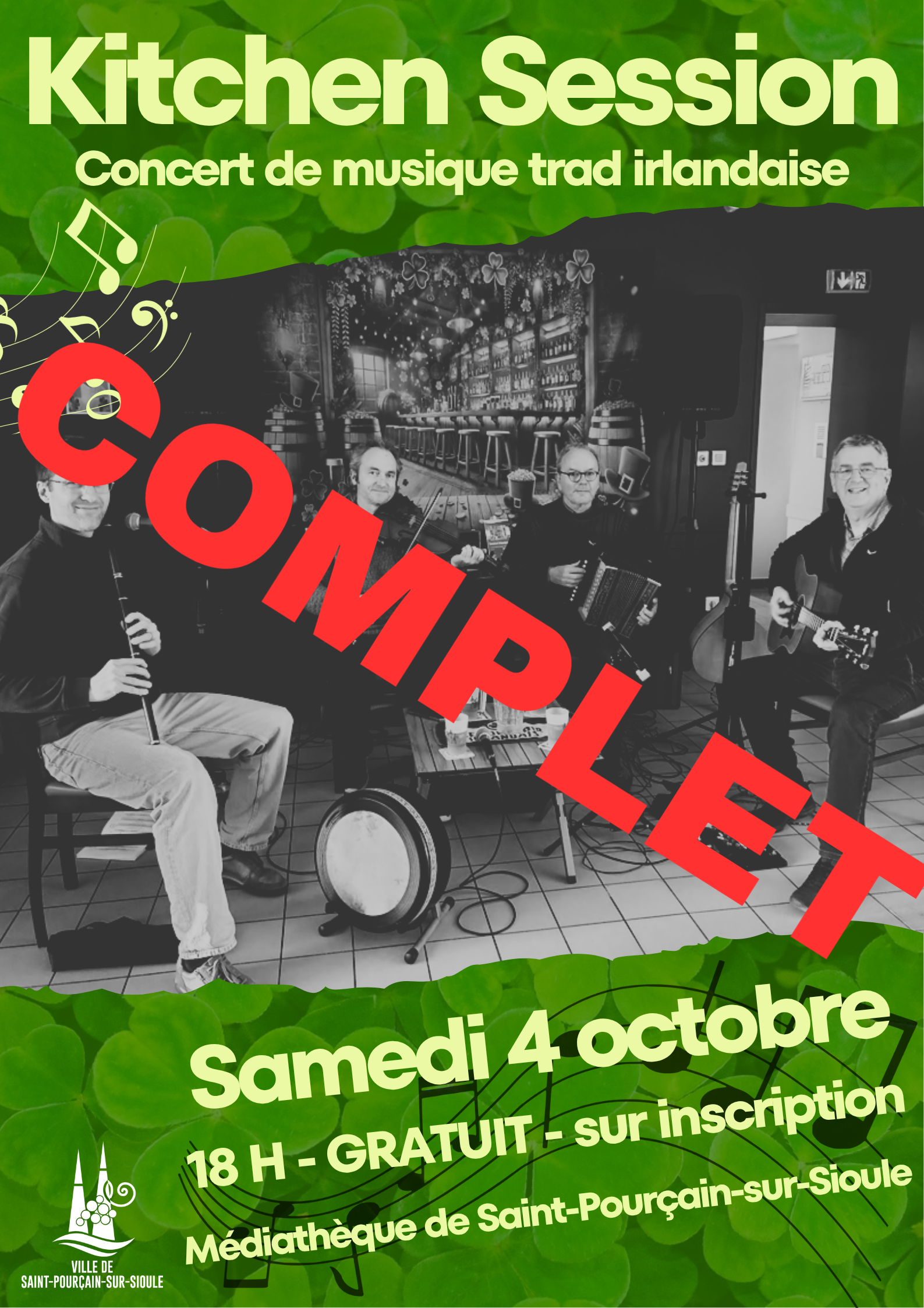 Concert de musique trad irlandaise