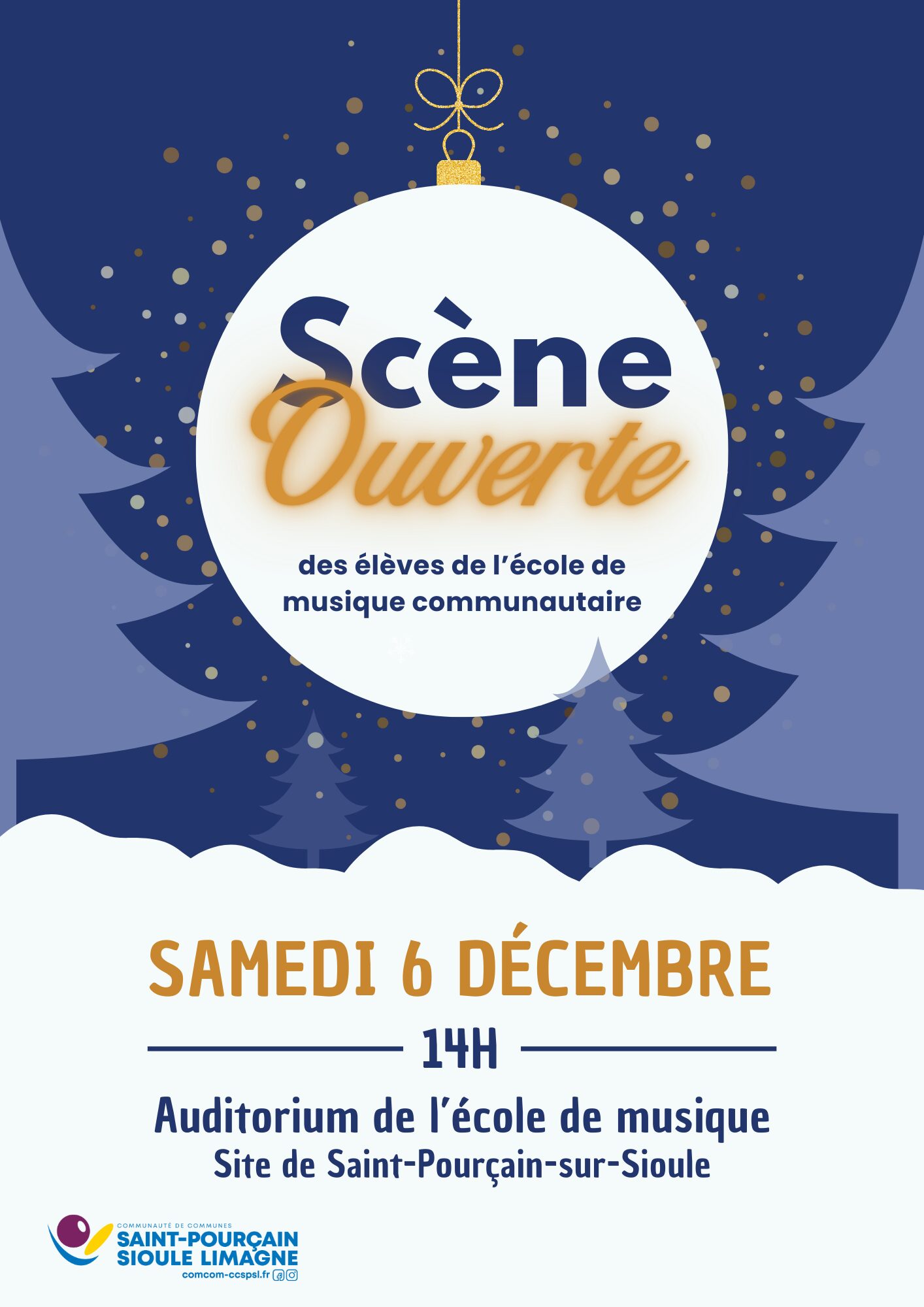 Concert « Scène Ouverte » de l&rsquo;école de musique communautaire