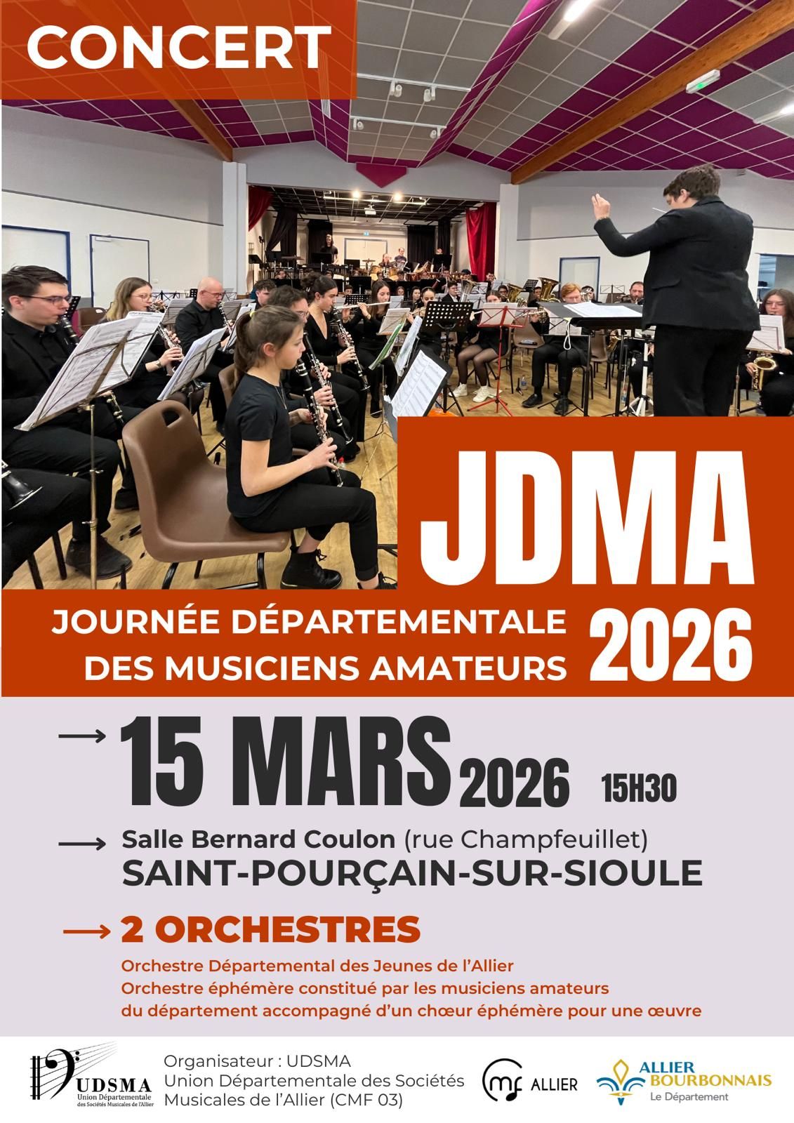 Journée départementale des musiciens amateurs de l&rsquo;Allier
