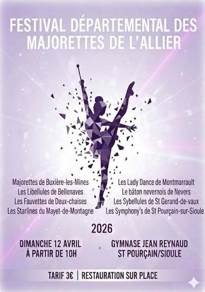 Festival départemental des majorettes de l&rsquo;Allier