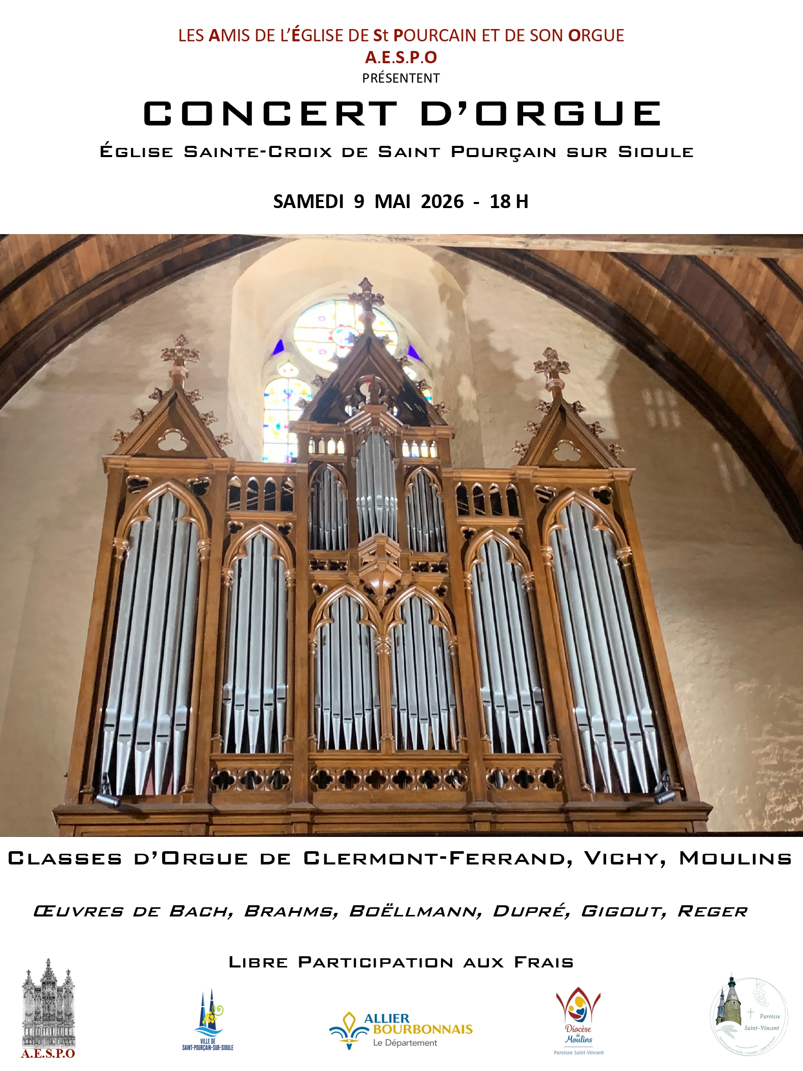 Rencontres des classes d&rsquo;orgue d&rsquo;Auvergne par AESPO