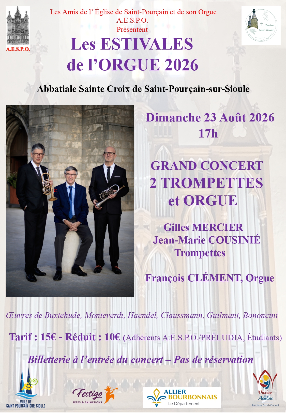 Estivales de l&rsquo;orgue 2026