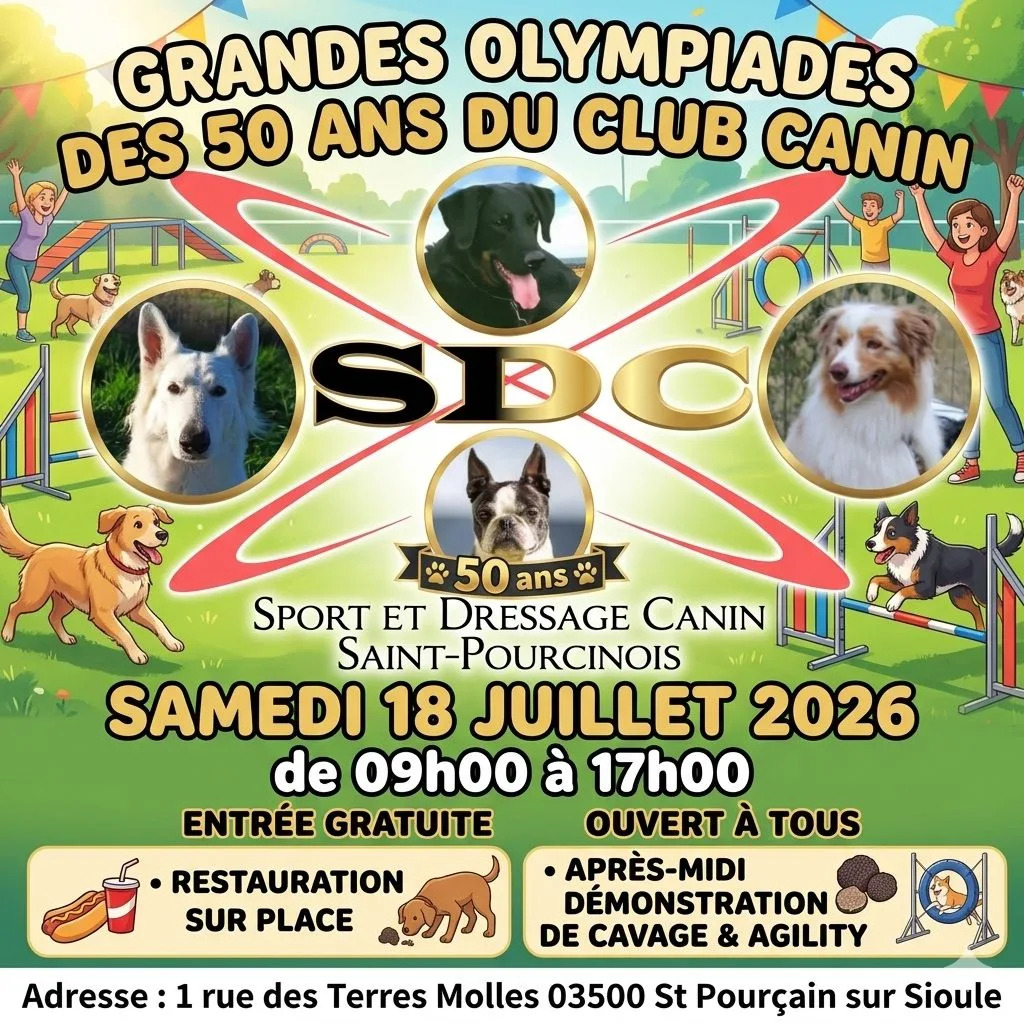 Olympiades de Sport et Dressage Canin Saint-Pourcinois