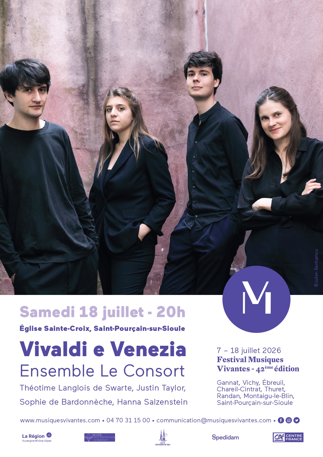 Concert « Vivaldi e Venezia » de Le Consort