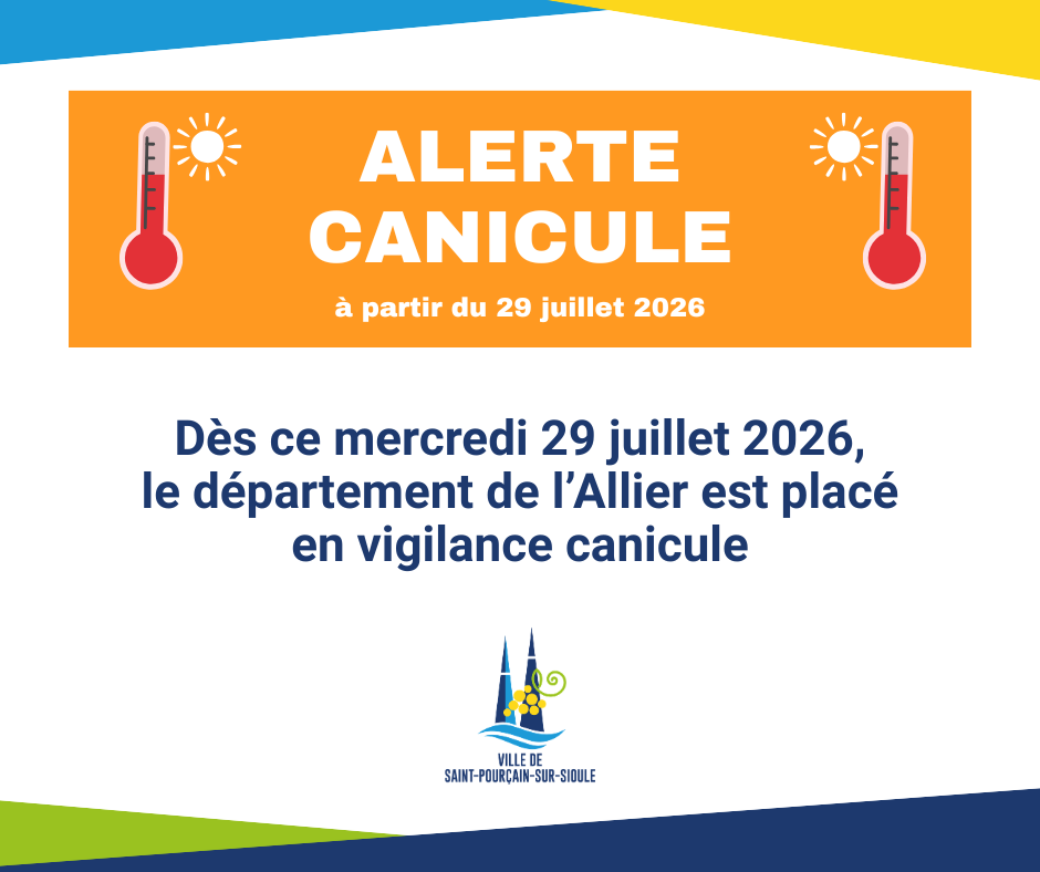 Alerte canicule dans le département de l&rsquo;Allier