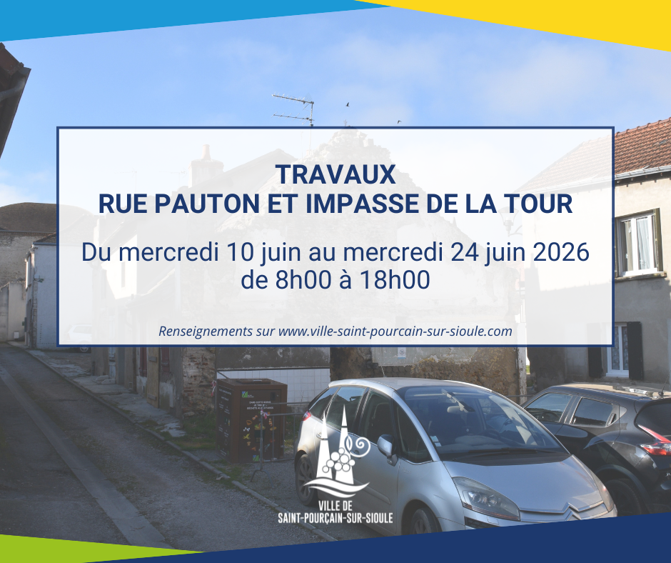 Travaux rue Pauton et impasse de la Tour