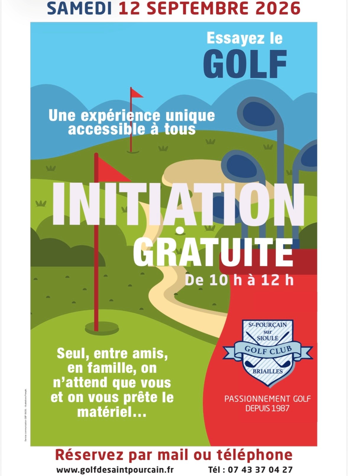 Matinée d&rsquo;initiation du golf de Briailles