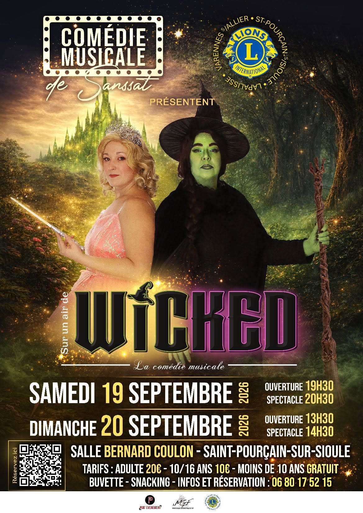 Comédie « Sur un air de Wicked » de la Comédie musicale de Sanssat