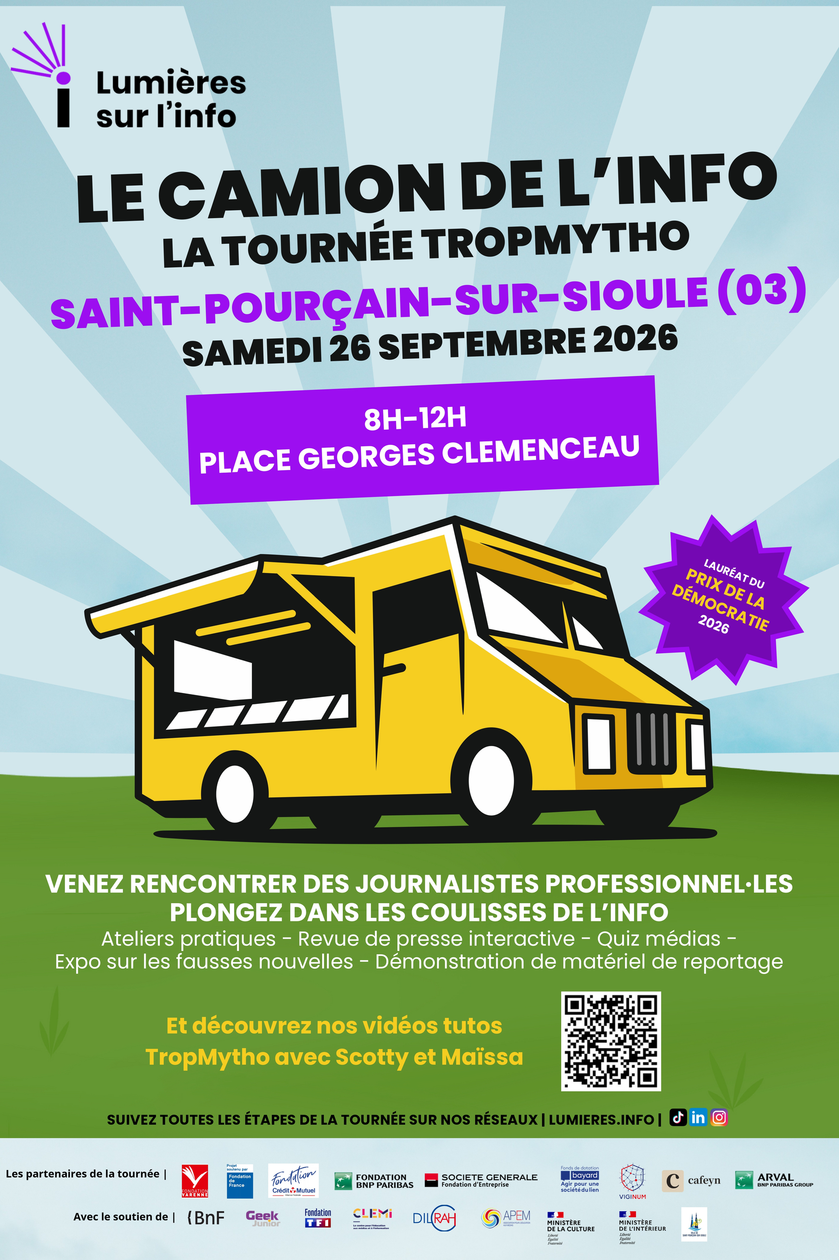 Étape du Camion de l&rsquo;info TropMytho