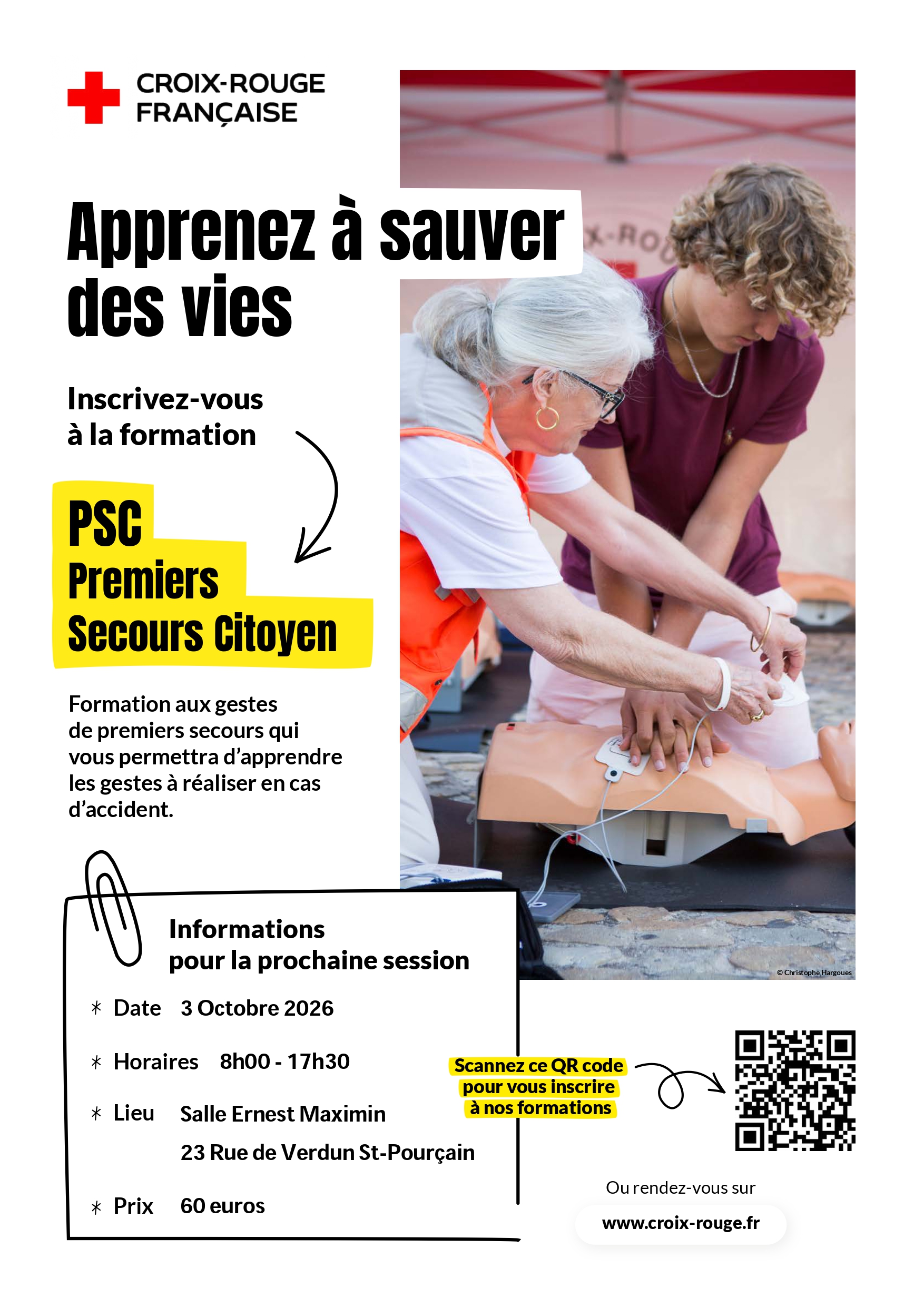 Formation PSC de la Croix-Rouge