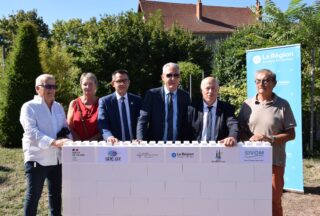 Faubourg de Paris et route de Moulins : la première pierre symbolique des travaux est posée