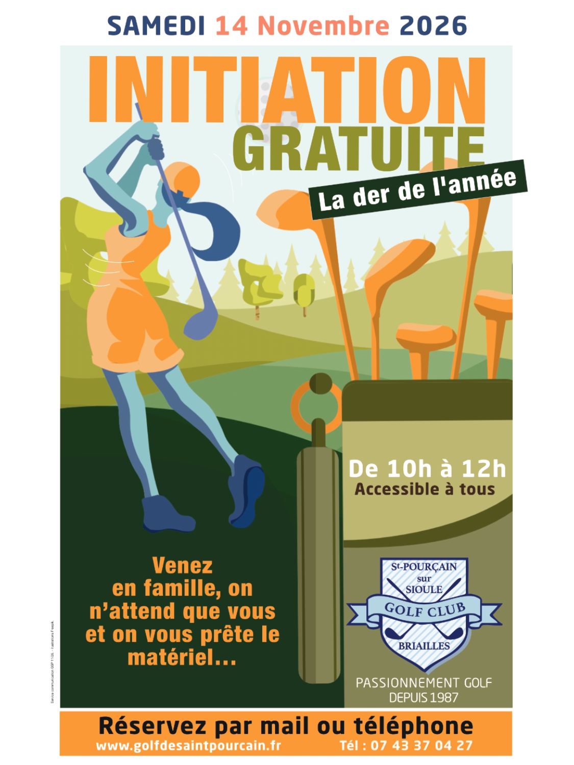 Matinée d&rsquo;initiation du golf de Briailles